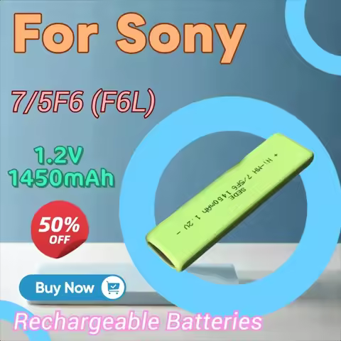 Brand New High Quality 1.2V 1450mAh 7/5F6 (F6L) Replacement Battery for Sony NH-10WM NH-14WM NC-5WM 