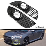 Fog Lights Cover Grilles for Mitsubishi Lancer Lancer-ex 2008-2013 Headlights Cover Front Bumper Fog