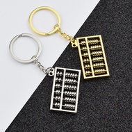 Hot Unique Creative Luxury Metal Keychain Car Key Chain Key Ring Rotatable China Abacus Chain Pendant Gifts Jewelry