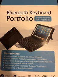 iPad mini 藍牙Bluetooth Keyboard for iPad mini red color