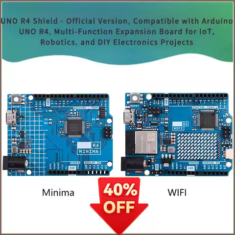 UNO R4 WiFi Shield - Official Version, Compatible with Arduino UNO R4 Minima, Programming Learning M