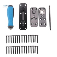 1Set  Door Hinge  Duty Pivot Door Hardware Swing Door Hinge 360° Rotating  Door Hinge Black