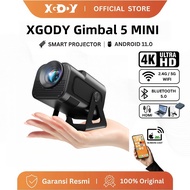 [Projector Expert]XGODY Custom Gimbal5 MINI 4K Smart Projector Upgrade HY320 MINI  Android 11 Soft S
