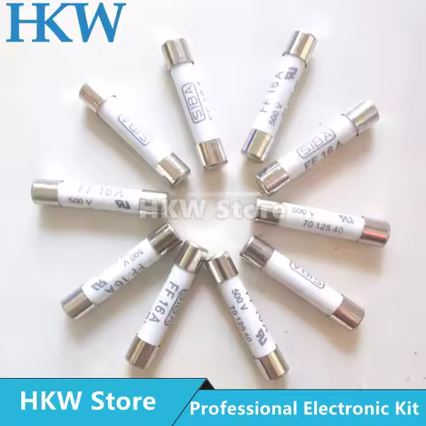 5pcs/lot SIBA 7012540/195100 6.3*32mm Fast Blow Tube Fuses H500V H600V H700V FF630MA FF1A 2A 5A 10A