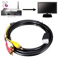 [Baosity] 1080P HDMI to 3 RCA Cable HDMI to AV Male Adapter Audio Video Cable for HDTV