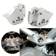 Mo 2Pcs Aluminum Motorcycle Handlebar Riser Spacers w/ Bolts Silver For Yamaha FJR1300 FJR 1300 2001
