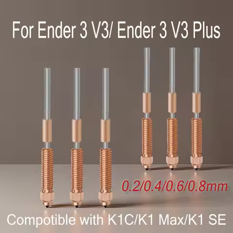 Upgrade Quick Swap K1c Unicorn for Creality K1c Nozzle K1 Max Nozzle Throat Ender-3 V3 For Creality 