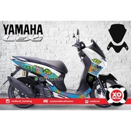 Decal STICKER YAMAHA LEXI 46 HELMET DESIGN