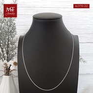 MT สร้อยคอเงินแท้ กระดูกงู งานไทย หนา 1 มม ยาว 16 18 20 22 24 นิ้ว 925 Sterling Silver Snake Chain (