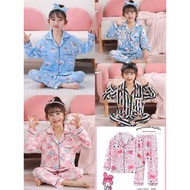 Pajamas Sanrio Cinnamon Roll Kuromi Cinnamon PARIS Sleepwear Long Sleeve Trousers Sanrio Cinnamon Ro