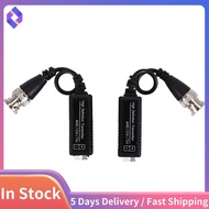4 Pairs 8 Pieces Passive Video Balun Transmitter & Transceiver with Cable for 1080P TVI/CVI/TVI/AHD/