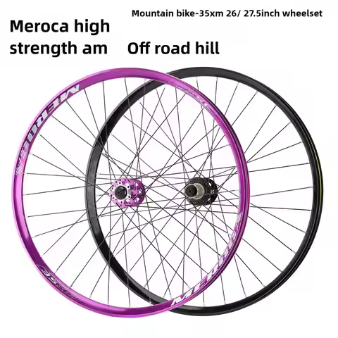 MEROCA Dirt Jump MTB Wheelset, 5-Bearing 120-Click for AM/XC Trail, Quick Release, High-Strength Mou
