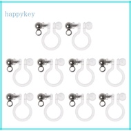 HAP 10x Invisible Clip on Earring Converter Allergy-Free Resin  Pierced Earring