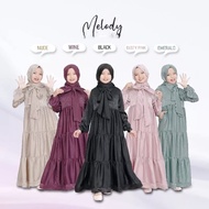 Gamis Anak 10-13 Tahun Melody Dress Kids Gamis Santorini Silk Premium Baju Muslim Anak Perempuan
