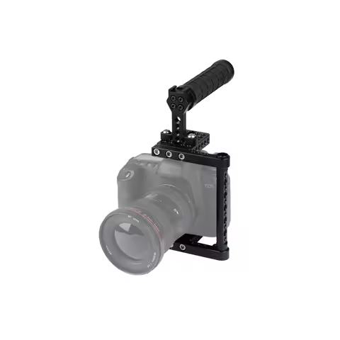 HDRIG Universal Camera Cage Rig with Tripod Mount Baseplate for Canon 80D Nikon D7000 Sony A99 Panas