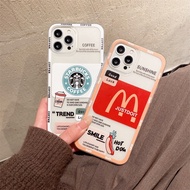 Soft Case Silikon Transparan Motif Starbucks Untuk OPPO A15S A16 A15
