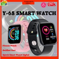 [READY STOCK] Y-68 SMART FITNESS WATCH..Watch Tracker Heart rate..Jam Tangan Lelaki dan Perempuan..J
