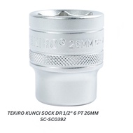TEKIRO SOCKET WRENCH DR 1/ 2 INCH 6 PT 26MM SC-SC0392
