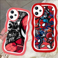 D-37 Spider-man Transparent Casing for Realme 9i 9 Pro Plus C35 14X 14T C30 C31 14 5G Case