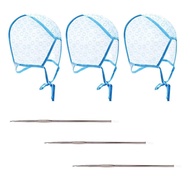 3 Piece Hair Dyeing Cap Set Flip Hair Dyeing Cap for Hair Dyeing Hairdressing Tools Hair Dyeing Acce