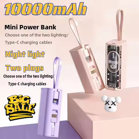 Power Bank 5000mAh External Spare Battery Fast Charge for IPhone 14 Xiaomi Samsung Mini Powerbank Bu