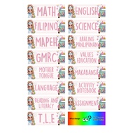 Subject Label Sticker - Customized Subject Label Sticker - Personalize Subject Label Sticker