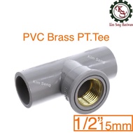 PVC Brass PT.Tee 1/2” 15mm Copper PVC Fittings