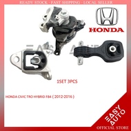1SET 3 PIECES  HONDA CIVIC TRO HYBRID FB4 - ENGINE MOUNTING KITS ( EASY AUTO )