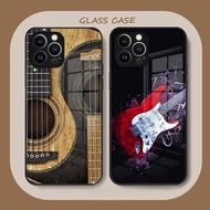 BL-1 Guitar Music Phone Case Tempered Glass For IPhone  17， 12  13  XSPlus Mini X XR 8 7 6s SE2020 C