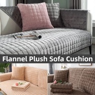 Flannel Sofa Cushion Plush Sofa Mat Universal Full Cover Non-slip Thicken Fabric Soft Sofa Cuhsion