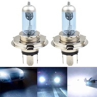 2x H4 100W 4500K Car Xenon Gas Halogen Headlight Headlamp Lamp Bulbs Blue Shell