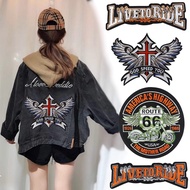 new fashion big size  embroidery logo printing street brush adult man women sewing logo jcket leathe