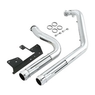 Motorcycle Staggered Shortshot Exhaust Pipes For Harley Sportster 883 1200 Iron 883 Forty Eight 2004