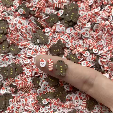 20G Gingerbread Polymer Clay Embellishments Christmas Craft Supplies Figurine Scrapbook Halloween Cr