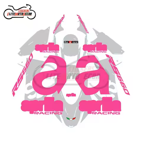 Motorcycle Fairing Shell Sticker Decal Customized Line Hollow Full Car Logo decals kit For Aprilia R