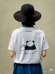 全新日本Montbell户外tee情侶熊貓Montbell Tee Montbell T-shirt