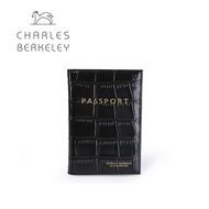 Charles Berkeley LIBERTY Genuine Leather Crocodile Embossed Pattern Passport Cover Holder Travel Accessories XY-1943