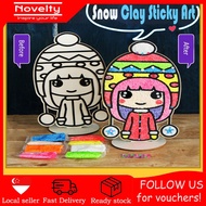 Snow clay art Sticky Sand Art Clay Art Crafts DIY Clay Foam Clay Art and Kids Craft