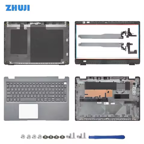 Repalce Cover For Latitude 15 3510 E3510 LCD Back Cover Front Bezel Palmrest Bottom Case 08XVW9 0PG2