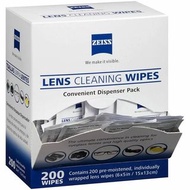 ZEISS 蔡司 Lens Wipes 清潔除菌濕紙巾 ( 200 張裝 )