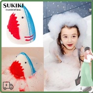 SUKIKII Shark Bath Bomb, Shark Pattern Delightful Scent Jaws Bath Bomb, Easy to Clean Sea Animal Bub