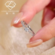 ［Real Moissanite］Can Pass Diamond Test 18K Gold Classic Four Prong 0.3ct Ring MRG077 Moissanite Ring