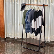 日系鐵藝A字折疊式吊衣架 加粗款 掛衣架 晾曬架 衣帽架