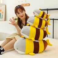 Gấu bông cá mập cosplay ong vàng dễ thương siêu mềm mịn (25cm----35cm) cá mập lai ong vải miniso 4 c