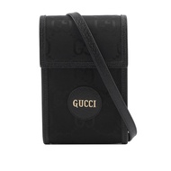 GUCCI Off The Grid 系列再生尼龍手機斜背包(黑色)