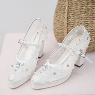 Syhafira Wedding Shoes Casandra Wedding Shoes 9 cm Heels White