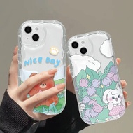 Colorful Girl Bear Casing hp Oppo C53 C51 C51S C67 11 Pro 5G Reno 11F 5G Reno 11 5G 9 10 C11 2021 8 
