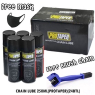 ORIGINAL USA PROTAPER ANTI-FLING CHAIN LUBE 250ML MINYAK RANTAI BRUSH SPRAY SPROCKET SPOCKET RKM DID