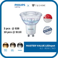 Philips Lighting- MASTER VALUE LEDspot MV 6.2-80W GU10, 36Degree (Warm White, Cool White, Daylight)