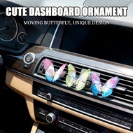 Unique Car Accessories - Decor Dashboard Moving Car Ornament Butterfly Console Kinetic Cute